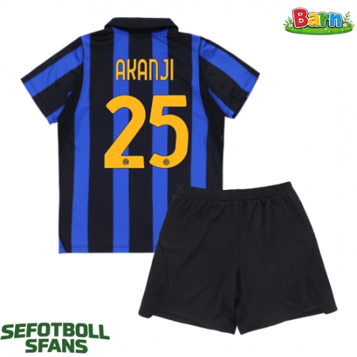 Inter Milan Manuel Akanji #25 Hemmaställ Barn 2026-27 Kortärmad (+ Korta byxor)